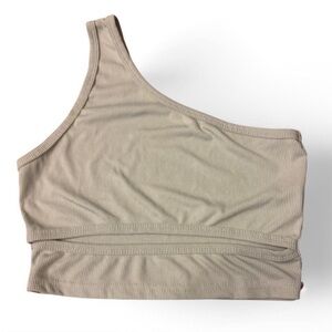 One-Shoulder Mint Green Crop Top